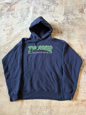 Thrasher hoodie green/blue